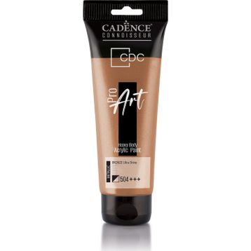 Cadence PRD-504 Bronz 120 ml Proart Heavy Body Metalik Ultra Parlak Akrilik Boya