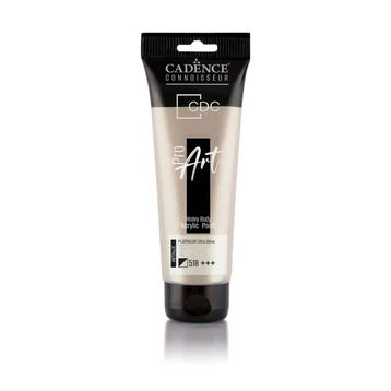 Cadence PRD-518 Platin 120 ml Proart Heavy Body Metalik Ultra Parlak Akrilik Boya