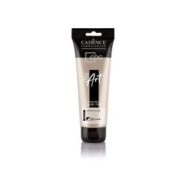 Cadence PRD-518 Platin 120 ml Proart Heavy Body Metalik Ultra Parlak Akrilik Boya