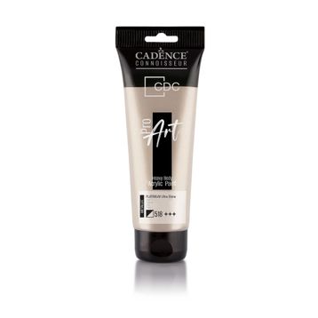 Cadence PRD-518 Platin 120 ml Proart Heavy Body Metalik Ultra Parlak Akrilik Boya