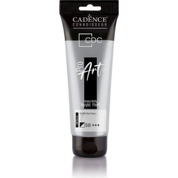 Cadence PRD-519 Gümüş 120 ml Proart Heavy Body Metalik Ultra Parlak Akrilik Boya