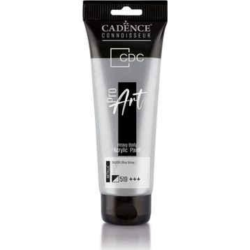Cadence PRD-519 Gümüş 120 ml Proart Heavy Body Metalik Ultra Parlak Akrilik Boya