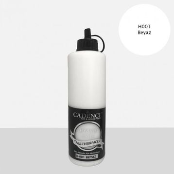 Cadence Premium Beyaz 500 ml Akrilik Boya