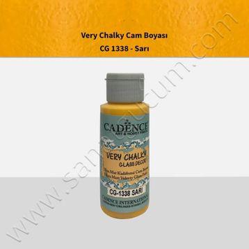 Cadence Sarı Very Chalky Enamel Cam 59ml Seramik Boya