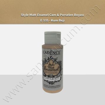 Cadence Style 59Ml. E-335 Kum Beji Matt Enamel Cam Boyası