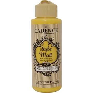 Cadence Style Matt 120 ml 9010 Ay Çiceği Akrilik Boya