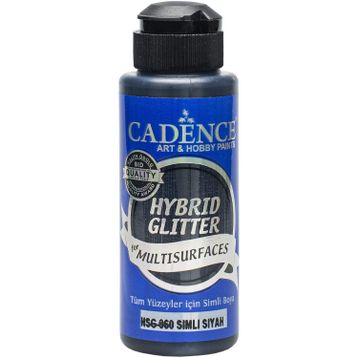 Cadence Tüm Yüzeyler İçin 120 ml HSG-060 Siyah Simli Boya Hybrid Glitter Multisurface