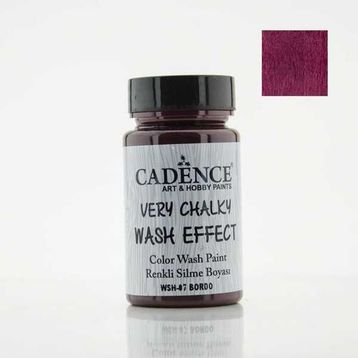 Cadence Very Chalky Wash Efekt Boya 90ml Bordo