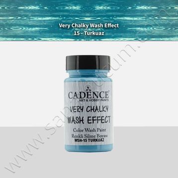 Cadence Very Chalky Wash Efekt Boya 90ml Turkuaz Koyu Turkuaz