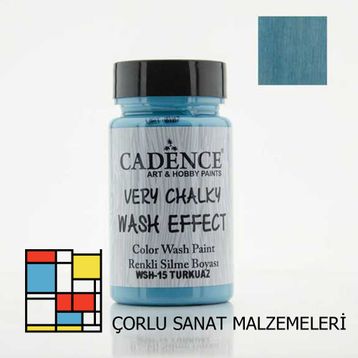 Cadence Very Chalky Wash Efekt Boya 90ml Turkuaz Koyu Turkuaz