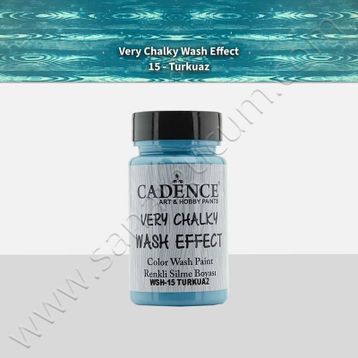 Cadence Very Chalky Wash Efekt Boya 90ml Turkuaz Koyu Turkuaz