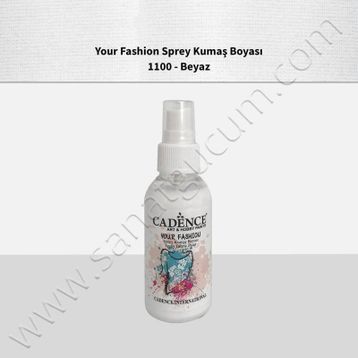 Cadence Your Fashion 100 ml 1100 Beyaz Sprey Kumaş Boyası
