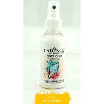 Cadence Your Fashion 100 ml 1100 Beyaz Sprey Kumaş Boyası