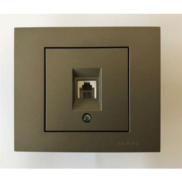 Çağatay Elektrik Ovivo Grano Antrasit Data Prizi Mekanizma Çerçeve