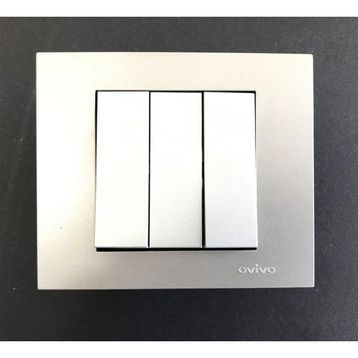 Çağatay Elektrik Ovivo Grano Gümüş (Silver) Nummeris Telefon Prizi Mekanizma