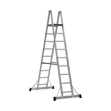 Çağsan 8+1 Basamaklı A Tipi Platformlu Alüminyum Merdiven