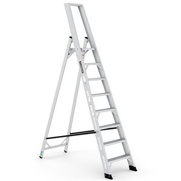 Çağsan Alesta Alüminyum 7+1 Basamaklı Katlanabilir İş Profesyonel Merdiven