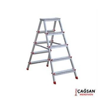 Çağsan OL5 5 Basamaklı Olimpos Çift Çıkışlı Alüminyum Merdiven
