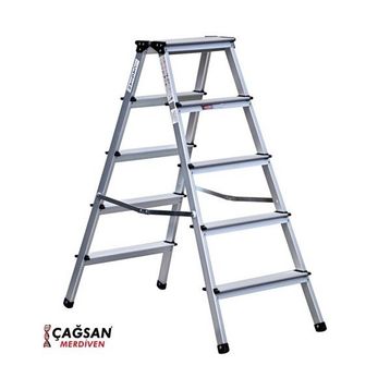 Çağsan OL5 5 Basamaklı Olimpos Çift Çıkışlı Alüminyum Merdiven
