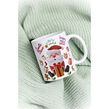 Caisya Noel Baba Happy Christmas Baskılı Kupa