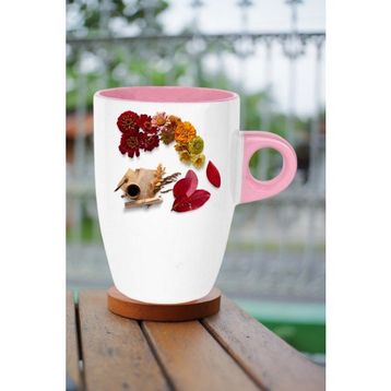 Caisya Romantik Sonbahar 01 Baskılı Kupa