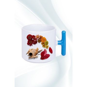 Caisya Romantik Sonbahar Baskılı T 02 Saplı Kupa