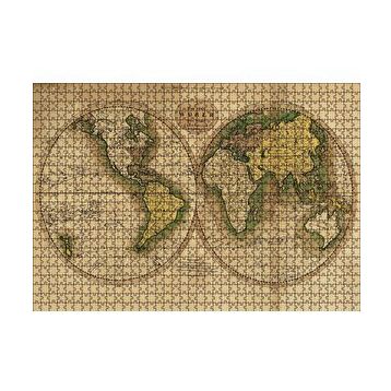 Cakapuzzle 1800lerin Sonu Dünya Haritası 120 Parça Ahşap Puzzle