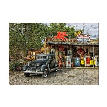 Cakapuzzle 1940 larda Arizonada Bir Market 120 Parça Ahşap Puzzle