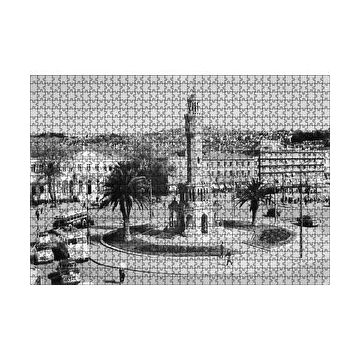 Cakapuzzle 1950 Ler Konak Saat Kulesi İzmir 120 Parça Ahşap Puzzle