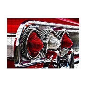Cakapuzzle 1964 Chevrolet Impala Arka Stop Detay Mdf 120 Parça Puzzle