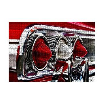 Cakapuzzle 1964 Chevrolet Impala Arka Stop Detay Mdf 120 Parça Puzzle