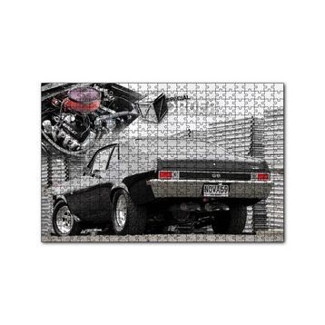 Cakapuzzle 1969 Chevrolet Nova Arka Görünüş 120 Parça Ahşap Puzzle