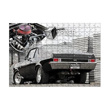 Cakapuzzle 1969 Chevrolet Nova Arka Görünüş 120 Parça Ahşap Puzzle