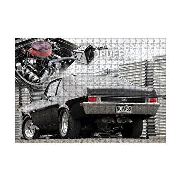 Cakapuzzle 1969 Chevrolet Nova Arka Görünüş 120 Parça Ahşap Puzzle