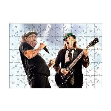 Cakapuzzle ACDC Angus ve Malcolm 120 Parça Ahşap Puzzle