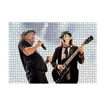 Cakapuzzle ACDC Angus ve Malcolm 120 Parça Ahşap Puzzle