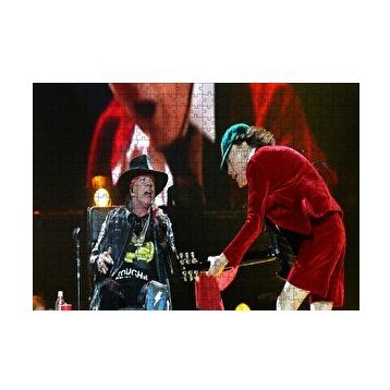 Cakapuzzle ACDC Angus ve Malcolm Yaşlı Kurtlar 120 Parça Ahşap Puzzle