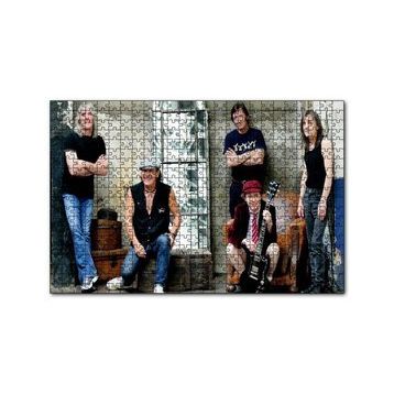 Cakapuzzle ACDC Grubun Tüm Üyeleri 120 Parça Ahşap Puzzle