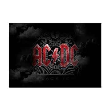 Cakapuzzle ACDC Logo Karanlık Mod 120 Parça Ahşap Puzzle
