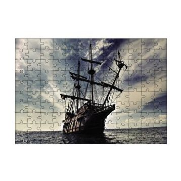 Cakapuzzle Açık Denizdeki Yelkenli Gemi 120 Parça Ahşap Puzzle