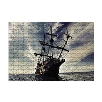 Cakapuzzle Açık Denizdeki Yelkenli Gemi 120 Parça Ahşap Puzzle