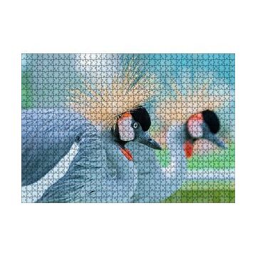 Cakapuzzle Açık Mavi Renkli Tepeli Turna Görseli 120 Parça Ahşap Puzzle