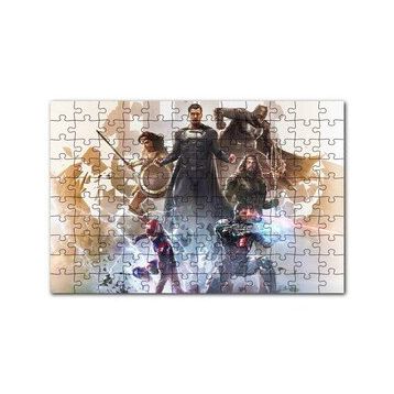 Cakapuzzle Adalet Birliği Süper Kahraman Karakterleri 120 Parça Ahşap Puzzle