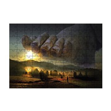 Cakapuzzle Adam Doğa Ayak Gücü 120 Parça Ahşap Puzzle