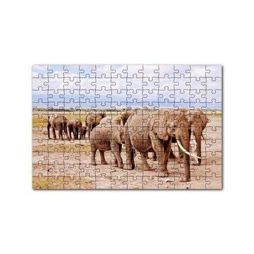 Cakapuzzle Afrika Savanada Filler Bir Arada 120 Parça Ahşap Puzzle