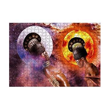 Cakapuzzle Afrikalı Tanrıça ve Hizmetkarı 120 Parça Ahşap Puzzle
