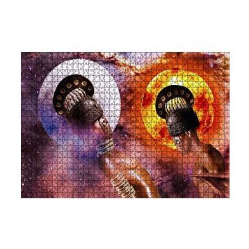 Cakapuzzle Afrikalı Tanrıça ve Hizmetkarı 120 Parça Ahşap Puzzle