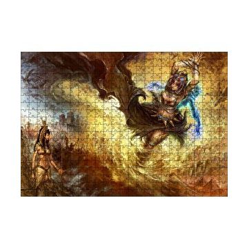 Cakapuzzle Afrikalı Tanrıça ve Kadın Savaşçı 120 Parça Ahşap Puzzle