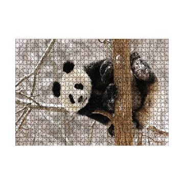Cakapuzzle Ağaç Dalında Panda 120 Parça Ahşap Puzzle