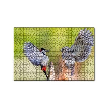Cakapuzzle Ağaçkakan ve Baykuş 120 Parça Ahşap Puzzle